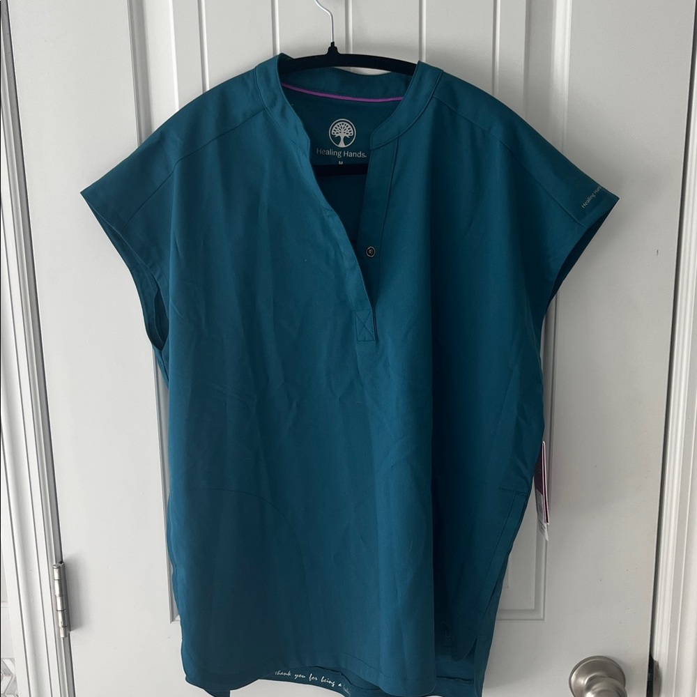 Healing Hands Women's Blue Blouse